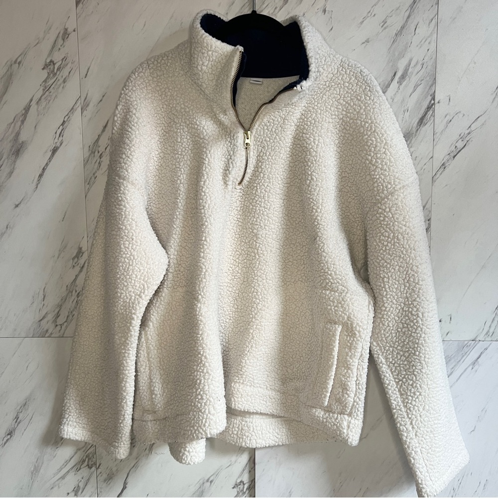 3/$60 Old Navy Sherpa Fleece Half Zip Pullover Sweater SZ XL - Picture 2 of 7